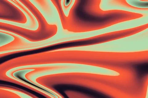 Fire Liquid Iridescent Background. Iridescent chrome wavy gradient abstract Stock Illustration