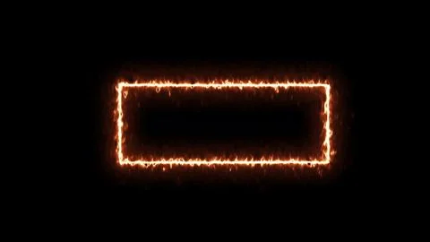 Fire loading icon on black abstract background. Stock Photos