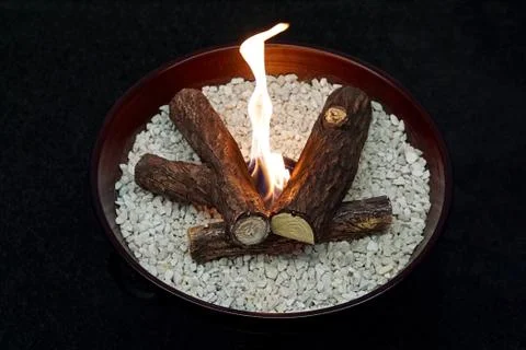 Fire log tray Stock Photos