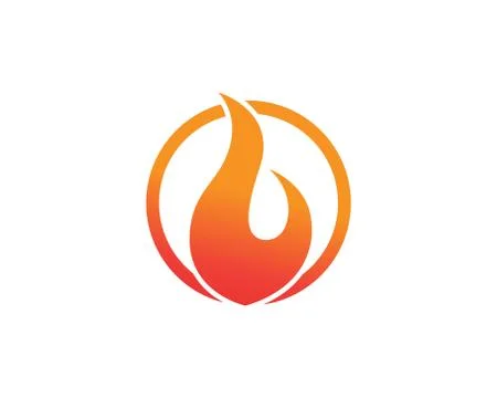 Fire logo and symbols template icons app 스톡 일러스트