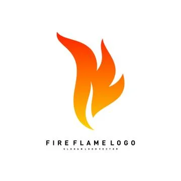 Fire Logo concept Vector. Fire leaf logo template vector 스톡 일러스트