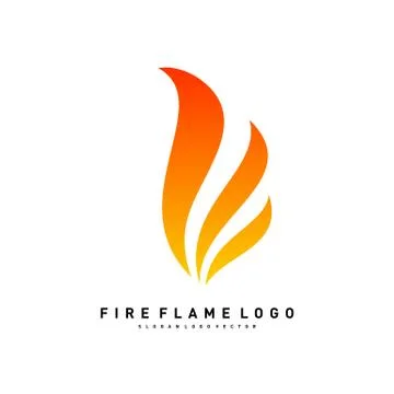 Fire Logo concept Vector. Fire leaf logo template vector Illustrazione stock
