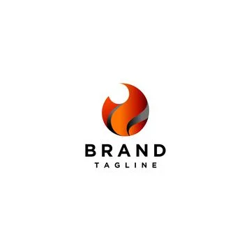 Fire Logo Design Stock Illustration