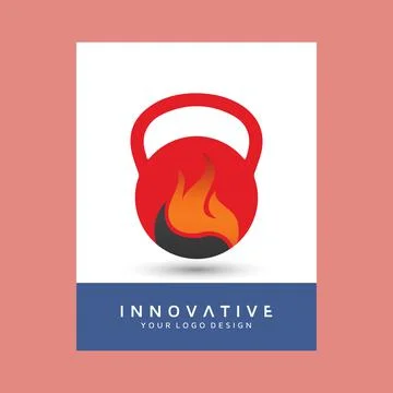 Fire logo design . Modern vector logo design template design. Stock Illustration