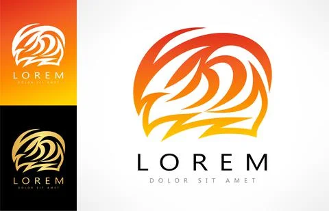 Fire logo. Flame vector design. Stock Illustration