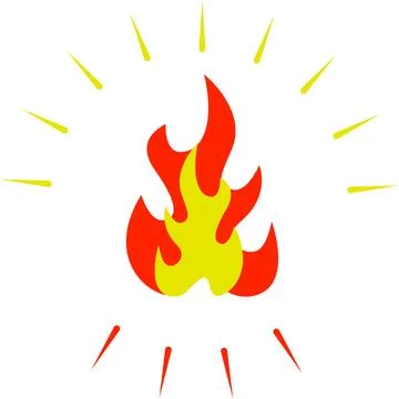 Fire logo template for company design Stock Illustration