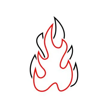 Fire logo template for company design Stock Illustration