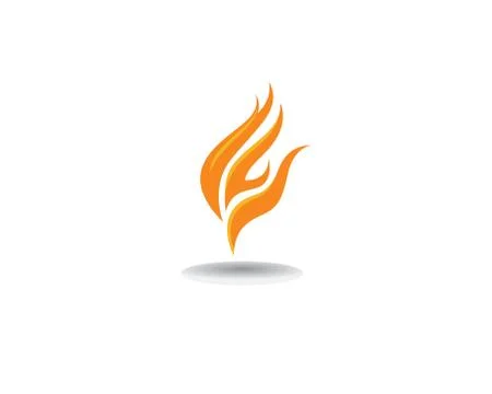 Fire Logo Template vector icon Oil, gas and energy logo concept Illustrazione stock