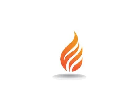 Fire Logo Template vector icon Oil, gas and energy logo concept 스톡 일러스트