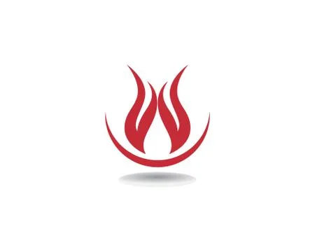 Fire Logo Template vector icon Oil, gas and energy logo concept Illustrazione stock