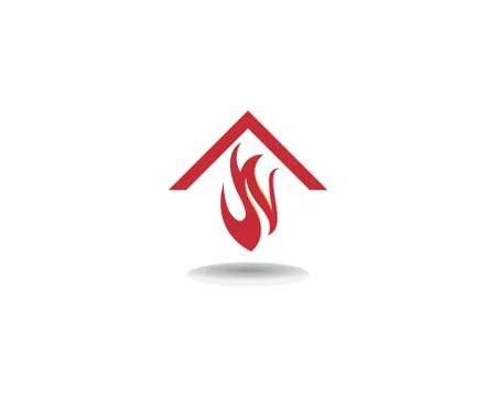 Fire Logo Template vector icon Oil, gas and energy logo concept Illustrazione stock
