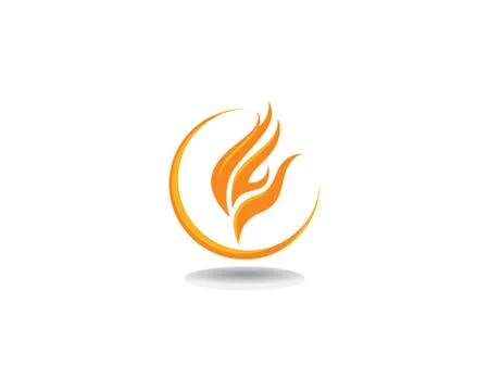 Fire Logo Template vector icon Oil, gas and energy logo concept Illustrazione stock