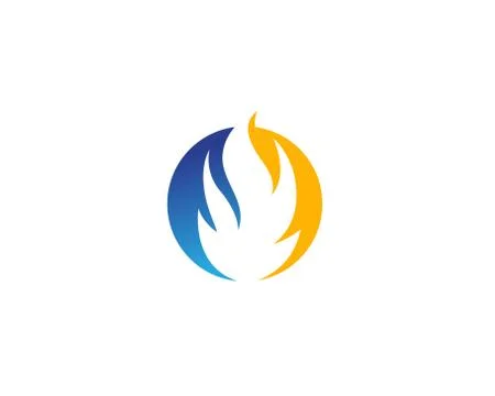 Fire Logo Template vectors Illustrazione stock