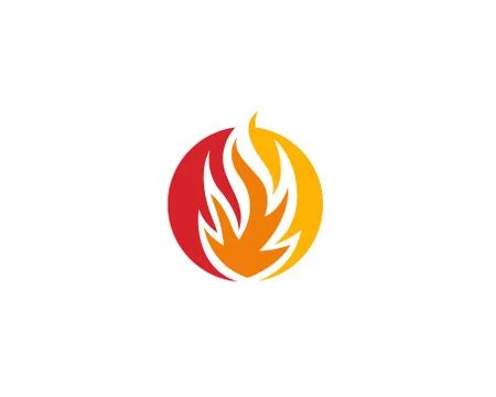 Fire Logo Template vectors 库存插图