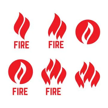 Fire logo vector. flame and fire vector symbol Stock Illustration