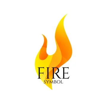 Fire logo vector icon. Conceptual flame symbol Stock Illustration