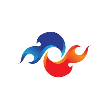 Fire logo vector illustration design Stock Illustration
