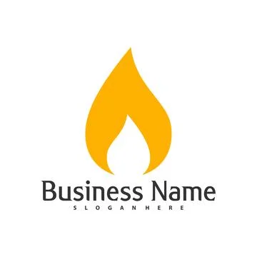 Fire logo vector template, Creative Fire logo design concepts illustration イラスト素材