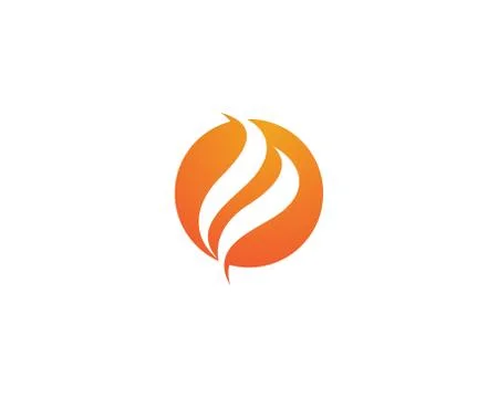 Fire logo vector template Illustrazione stock