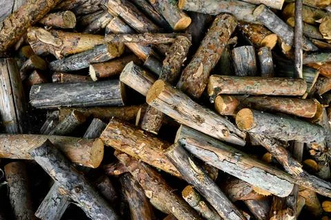 Fire logs Stock Photos