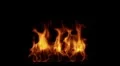 Fire loop alpha HD Footage