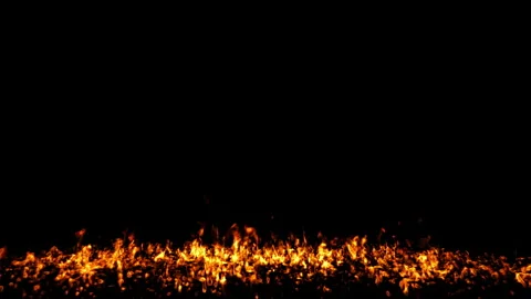 Fire loop effect animation Video stock 262289287