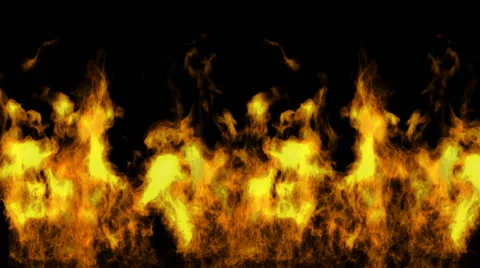 Fire Loop Stock Footage 48245226