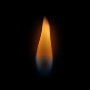 Fire Looping Breezy VFX element on pure black background. Видео 34037607