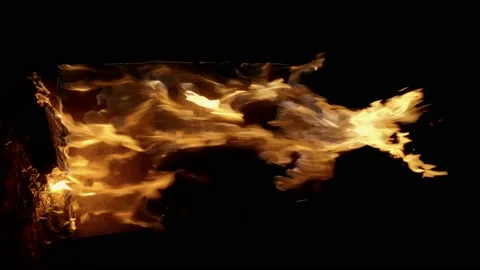 Fire Looping in slow motion isolated seamless loop. Video stock 113263462