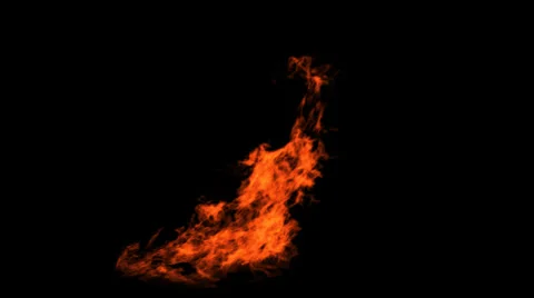 Fire Looping VFX element with Alpha channel matte. Vídeos de archivo 34027752