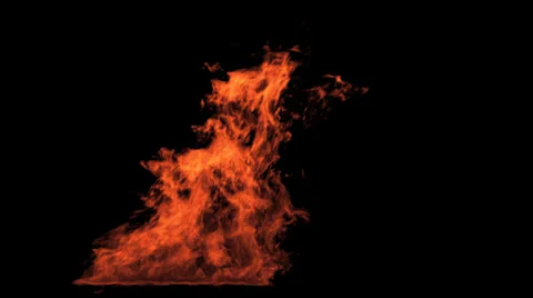 Fire Looping VFX element with Alpha channel matte. Vídeos de archivo 34034055