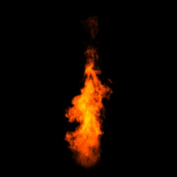 Fire Looping VFX element with Alpha channel matte. Видео 34037367