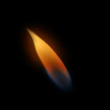 Fire Looping Windy VFX element on pure black background. Видео 34037791