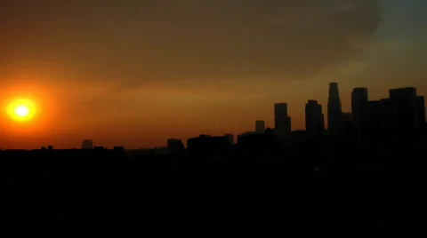 Fire in Los Angeles Time Lapse - HD Video stock 282360