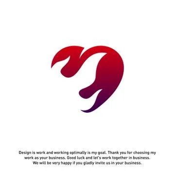 Fire Love Creative logo concepts, Flame logo template, elements and symbols,  Stock Illustration