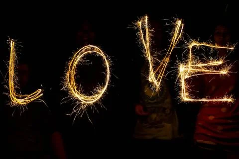A fire love Foto stock