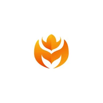 Fire m letter Stock Illustration
