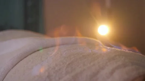 Fire massage. Stock Footage 325943396