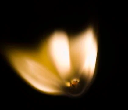 Fire on match Foto stock