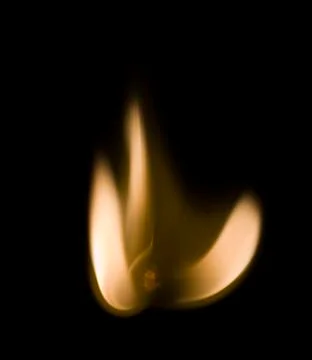 Fire on match Foto stock