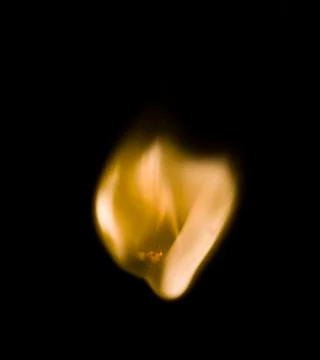 Fire on match Foto stock