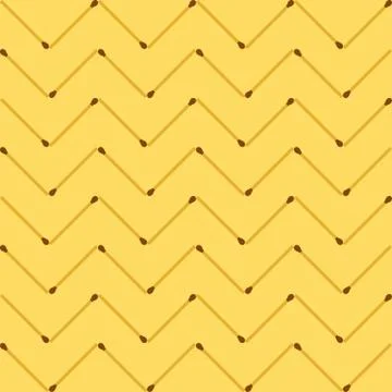 Fire match zigzag pattern. Seamless vector background 스톡 일러스트