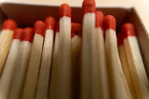 Fire Matchsticks Box Stock Photos