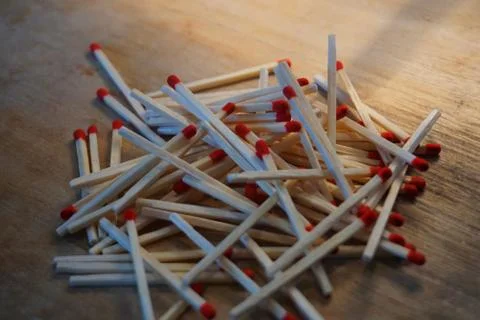 Fire Matchsticks Box Stock Photos