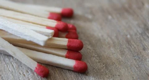 Fire Matchsticks Stock Photos
