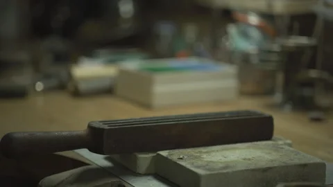 Fire for melting precious metals Stock Footage 253282919