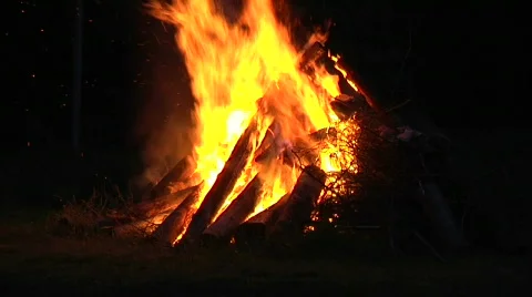Fire midsummer Stock Footage 836645