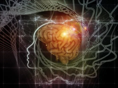 Fire of the Mind Stock Illustration