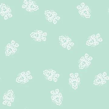 Fire monster line seamless pattern Illustrazione stock