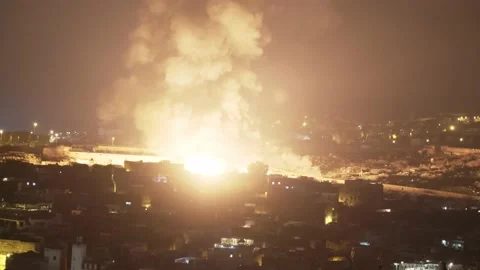 Fire in Morocco Stock-Footage 145451284